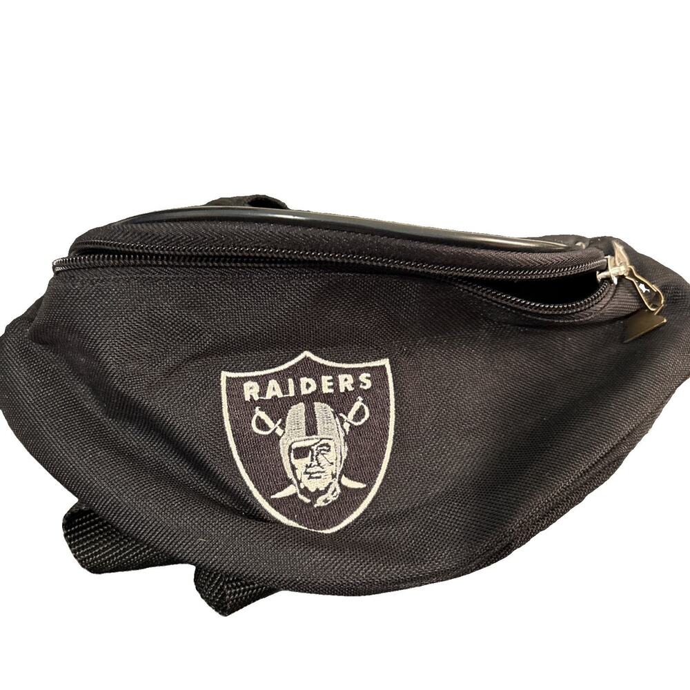Vintage NFL Raiders Team Logo Travel Pack Fanny Pack New Old Stock
